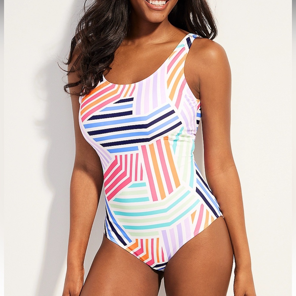 Scoop Neck One Piece Swimsuit Maurices size XXL [C-6] NWT